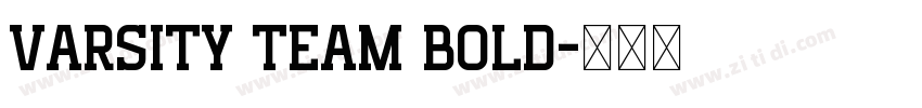 Varsity Team Bold字体转换